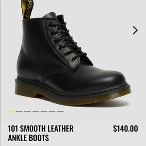 Dr Martens 101 Smooth Leather Ankle Boots